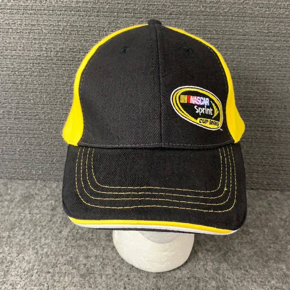 Nascar Sprint Cup Series Hat Men's Adjustable Black Yellow Strapback by Octagon